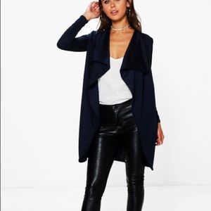 Boohoo Black Duster